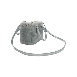 Prada Shearling Handbag Galleria Bag
